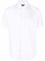 Michael Kors chemise en lin à boutonnière - Blanc