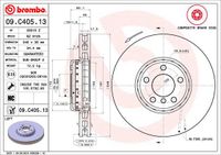 Remschijf BREMBO, Remschijftype: Binnen geventileerd, u.a. für BMW