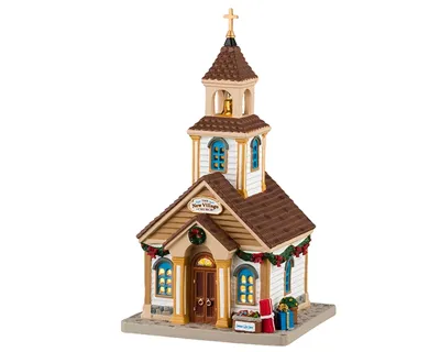 The New Village Church Lemax Caddington Village Collection 2024