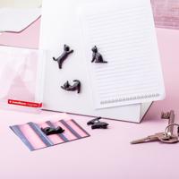 Zwarte kat magneten (set van 5)