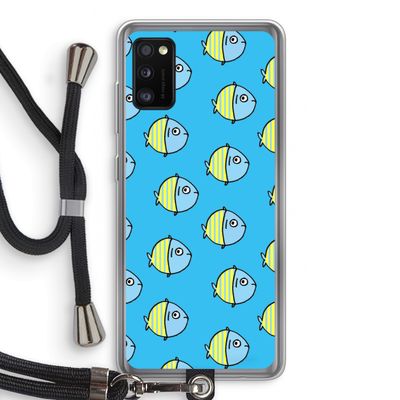 Visjes: Samsung Galaxy A41 Transparant Hoesje met koord