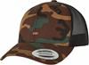 Flexfit FX6606CA Retro Trucker Camo Cap - Camo/Black - One Size