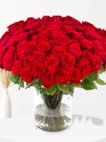 100 rode rozen - premium rozen - Red Naomi