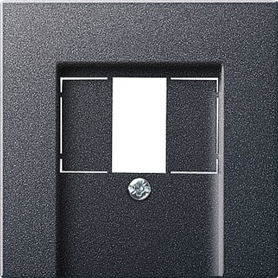 Gira inzetplaat voor USB - stereoaansluiting antraciet