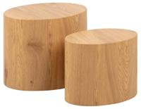 Salontafel Set van 2 Finn MDF Naturel - Giga Living