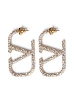 Valentino Garavani boucles d'oreilles VLogo Signature serties de cristaux - thumbnail