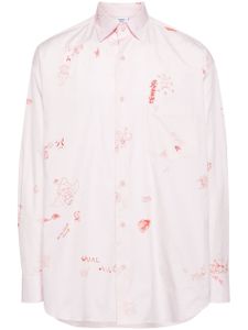 VETEMENTS chemise imprimée à manches longues - Rose