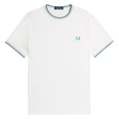 Fred Perry - Twin Tipped T-Shirt - Snow White