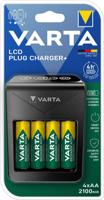 Varta Lcd batterijlader lcd met 4x2100ma aa batterij - 3512391