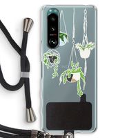 Hang In There: Sony Xperia 5 III Transparant Hoesje met koord