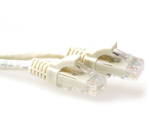 ACT Ivoor 15 meter U/UTP CAT6A patchkabel snagless met RJ45 connectoren