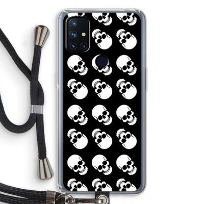 Musketon Skulls: OnePlus Nord N10 5G Transparant Hoesje met koord