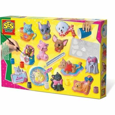 Vaardigheidsspel SES Creative Plaster casting dogs and cats
