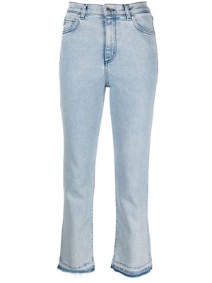 HUGO jean droit court - Bleu