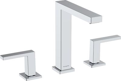 Hansgrohe Tecturis E 3-gats wastafelkraan 150 met afvoerplug, chroom