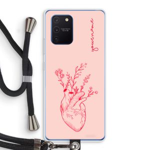 Blooming Heart: Samsung Galaxy Note 10 Lite Transparant Hoesje met koord