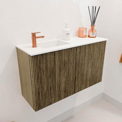 Toiletmeubel Mondiaz Joya | 70 cm | Meubelkleur Dusk | Faye wastafel Talc Links | 1 kraangat Toiletmeubel Mondiaz Joya | 70 cm | Meubelkleur Dusk | Faye wastafel Talc Links | 1 kraangat