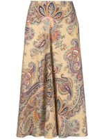 ETRO paisley-print wool-blend skirt - Tons neutres - thumbnail