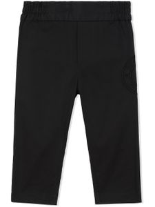 Burberry Kids pantalon chino en serge à logo brodé - Noir