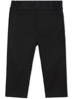 Burberry Kids pantalon chino en serge à logo brodé - Noir