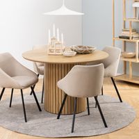 Bendt Ronde Eettafel 'Vilhelm' Eiken, 120cm