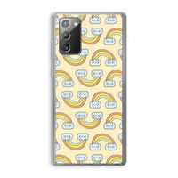 Regenboog: Samsung Galaxy Note 20 / Note 20 5G Transparant Hoesje
