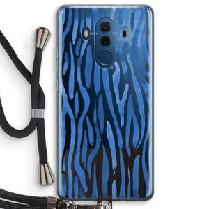 Blauwe nerven: Huawei Mate 10 Pro Transparant Hoesje met koord
