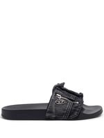 Diesel claquettes en jean Sa-Mayemi PK - Noir