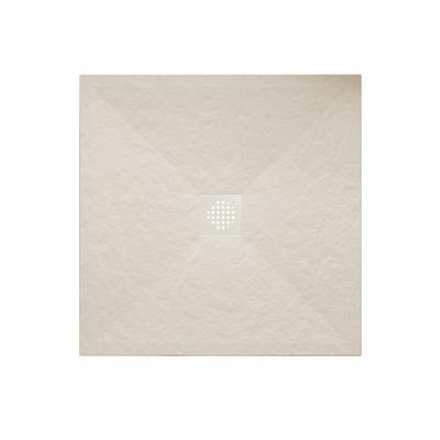 Douchebak Wiesbaden Stonea | 90x90x3 cm | Excl.Sifon | Composiet | Antislip | Beige