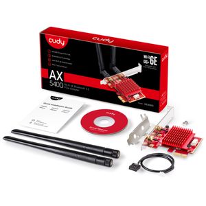 Cudy AX5400 Wi-Fi 6E Bluetooth 5.3 PCI-E Adapter wlan adapter