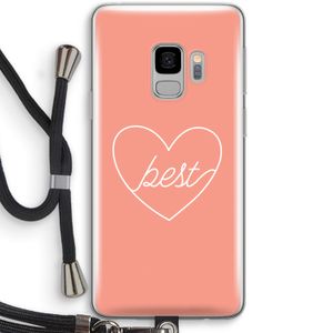 Best heart: Samsung Galaxy S9 Transparant Hoesje met koord