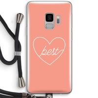 Best heart: Samsung Galaxy S9 Transparant Hoesje met koord