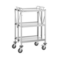 Serveerwagen - 3 planken - 40x58 cm - 90 kg - opvouwbaar - Royal Catering Serveerwagen - 3 planken - 40x58 cm - 90 kg - opvouwbaar - Royal Catering