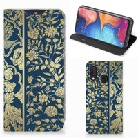 Samsung Galaxy A20e Smart Cover Beige Flowers - thumbnail