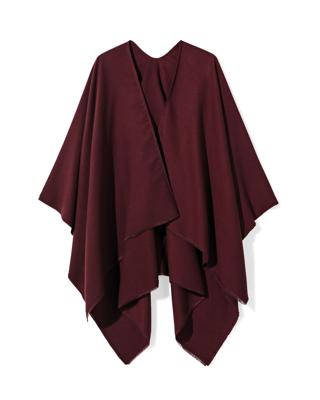HEMA Damesponcho Donkerrood