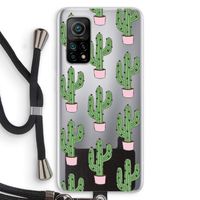 Cactus Lover: Xiaomi Mi 10T 5G Transparant Hoesje met koord