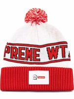 Supreme x WTAPS bonnet à patch logo - Blanc - thumbnail