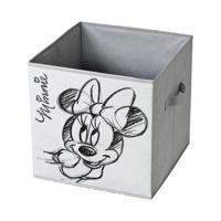 Emmercontainer Domopak Living Minnie Lichtgrijs Stof 32 x 32 x 32 cm