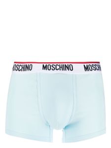 Moschino boxer à logo imprimé - Bleu