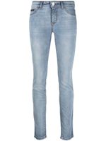 Philipp Plein legging en jean à patch logo - Bleu - thumbnail