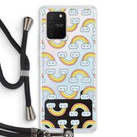 Regenboog: Samsung Galaxy S10 Lite Transparant Hoesje met koord