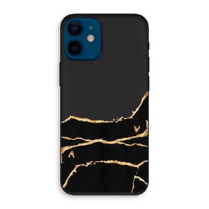 Gouden marmer: iPhone 12 mini Biologisch afbreekbaar hoesje