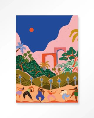 Dancing In Paradise - Moderne Wanddecoratie | Artprint, Glass Art & Wandkleed