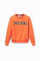 Sweatshirt met patch "Power" - RED - XL