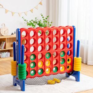 Jumbo 4-tot-score Reuze Spel Set 119cm Extra Groot 4 Op een Rij Connect Spel Binnen Buiten Spel