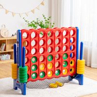 Jumbo 4-tot-score Reuze Spel Set 119cm Extra Groot 4 Op een Rij Connect Spel Binnen Buiten Spel Jumbo 4-tot-score Reuze Spel Set 119cm Extra Groot 4 Op een Rij Connect Spel Binnen Buiten Spel