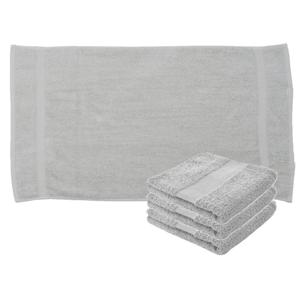 Towelcity Luxe badhanddoek - 4x - lichtgrijs - 50 x 90 cm - 550 grams - Badkamer textiel - Katoen