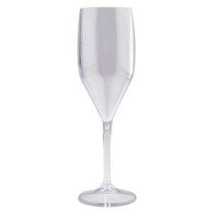 Champagneglazen/prosecco flutes transparant 150 ml van onbreekbaar kunststof - Champagneglazen