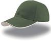 Atlantis AT609 Zoom Piping Sandwich Cap - Bottle-Green/White/Khaki - One Size