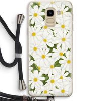 Summer Daisies: Samsung Galaxy J6 (2018) Transparant Hoesje met koord